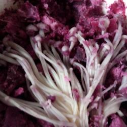 蒸金针菇紫薯
