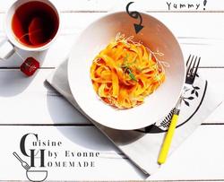 多汁浓郁的蕃茄味|Pasta with Tomato Cream Sauce