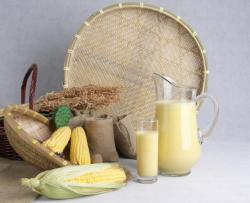 玉米汁制作流程,鲜谷坊鲜榨半成品原料,轻松制作玉米汁