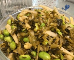 毛豆剁椒咸菜 开胃菜 凉菜