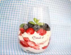 低卡--草莓蓝莓芝士松糕杯 Trifle