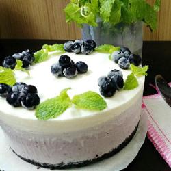 蓝莓渐慢冻芝士蛋糕
