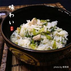 莴笋叶咸肉菜饭