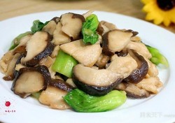 鸡肉香菇油菜