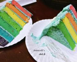 六寸彩虹戚风蛋糕