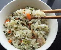 咸肉莴笋菜饭