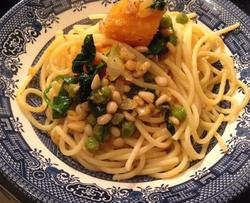 Pumpkin Spinach Pasta 菠菜南瓜意面