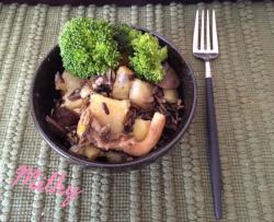 焖饭3-红薯蘑菇焖饭