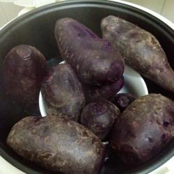 白水蒸紫薯