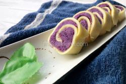 奶香紫薯鸡蛋卷