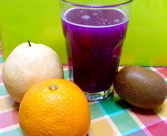 紫甘蓝梨子汁