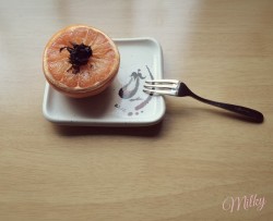 蜜烤葡萄柚