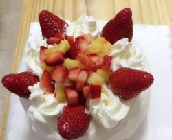 草莓菠萝奶油蛋糕6寸