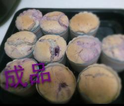 紫薯开花纸杯蛋糕