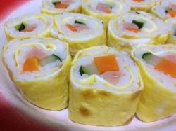 蛋卷寿司---舌尖上的美味