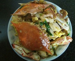 螃蟹炒鸡蛋