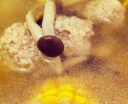 玉米丸子菌菇汤