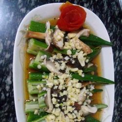 白灼秋葵