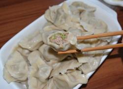 豆角猪肉鲜虾馅水饺