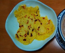 简约早餐:黑豆浆+中式松饼