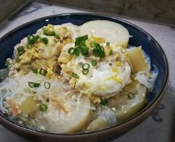 酿鸡蛋&节瓜粉丝汤