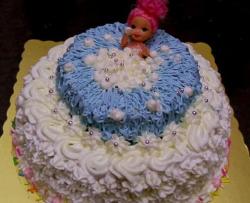 芭比娃娃泡泡浴蛋糕