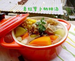 青红萝卜粟米煲猪骨汤