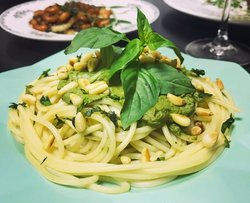 basil pasta 罗勒青酱意面