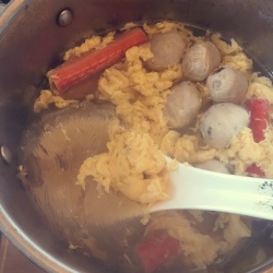 榨菜鸡蛋粉丝汤