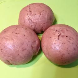 面包机版紫薯红枣核桃营养馒头