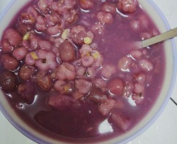 红豆薏仁紫薯粥