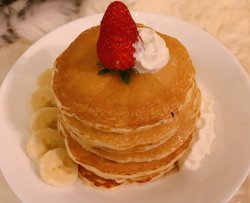 brunch pancake 懒人早午餐之枫糖浆松饼