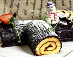 德普烤箱食谱——圣诞树根蛋糕