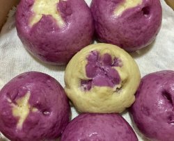 紫薯开花馒头