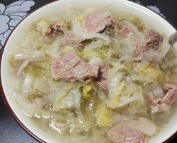 驴肉炖咸白菜