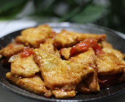 茄汁锅塌豆腐