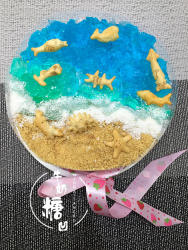 沁蓝海洋,小鱼开趴——海洋蛋糕
