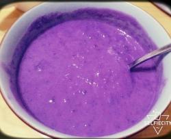牛奶紫薯糊