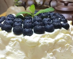 超简单ｸﾞｯ ✧蓝莓冰激凌蛋糕