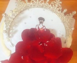 酸奶戚风蛋糕玫瑰花瓣蛋糕