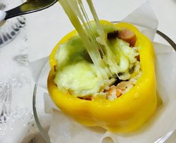 彩椒焗饭