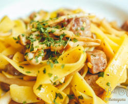 黑胡椒菌菇牛肉意面- Black Pepper Beef & Mushroom Pasta