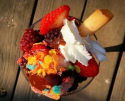 零脂肪高蛋白草莓冰淇淋