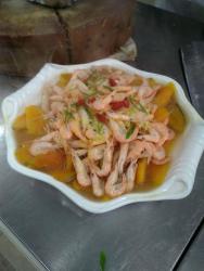 红薯蒸白虾
