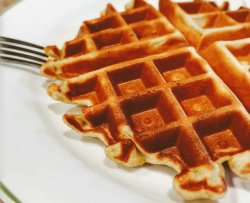 燕麦水果华夫饼 炒鸡软糯的Waffles