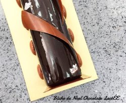 牛奶巧克力木桩蛋糕
Bûche chocolate lactée