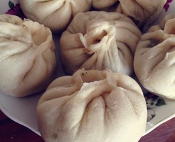 香菇油菜肉包