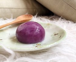紫薯豆沙团子