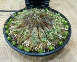 金针菇蒜蓉烤虾