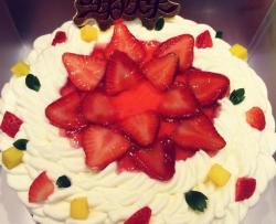 草莓果冻裸蛋糕